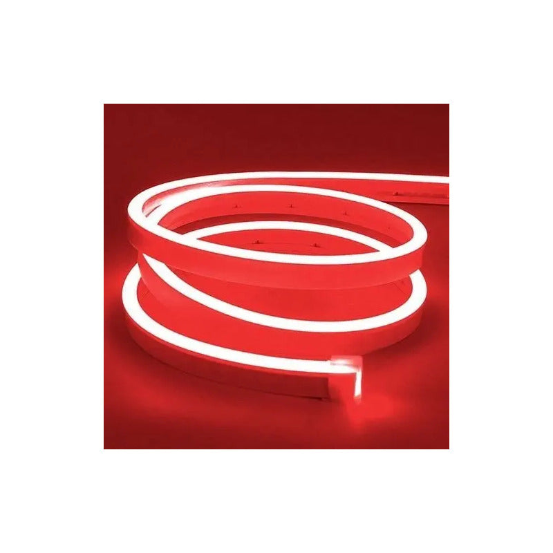 Cinta Led Neon Luz 5mts Flexible Transformador 12v Decoracio Rojo