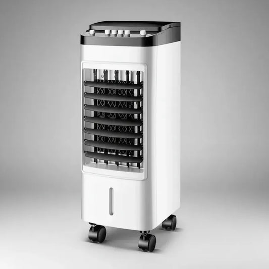 Enfriador De 6lt Aire Acondicionado Humidificador Con Ruedas Blanco