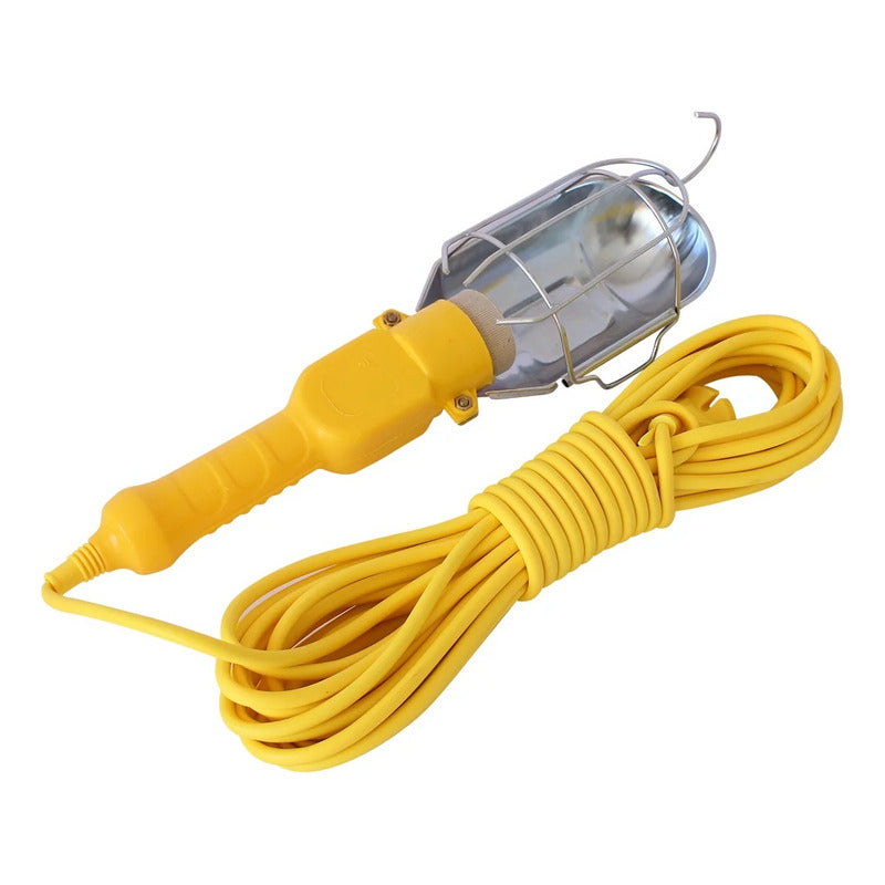 Lámpara Extensión 10 Mts Portátil De Trabajo + Interruptor