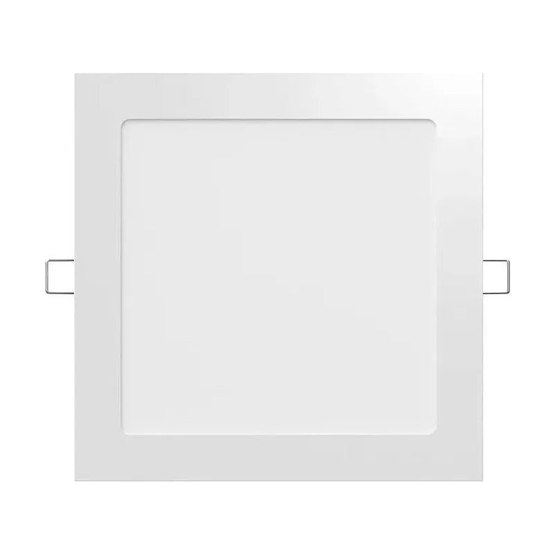 Pack X4 Foco Panel Plafón Led 18w Embutido Cuadrado Luz Frio