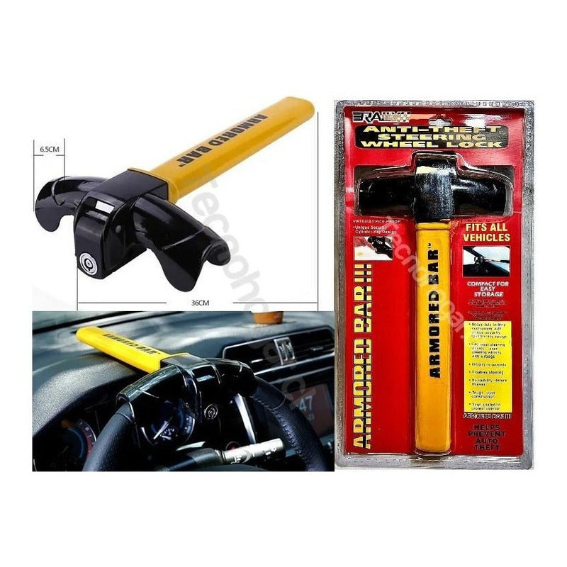 Traba Volante Antirrobo Acero Llave Seguridad Candado