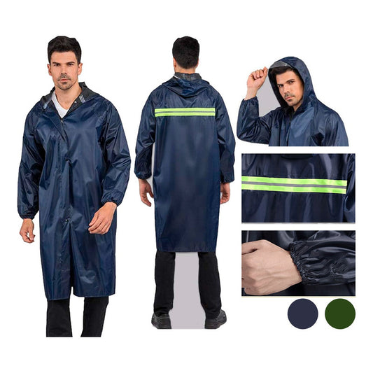 Poncho Capa Para La Lluvia  Resistente Impermeable Pvc  Multicolor Unica