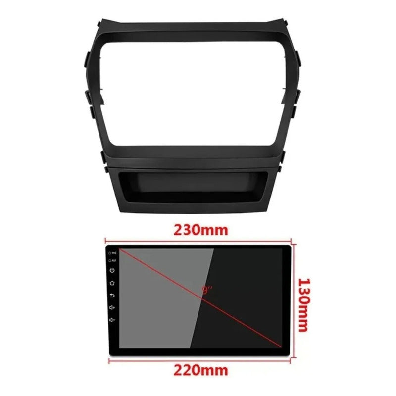 Bisel Adaptador Radio Hyundai Santa Fe 9 Pulgada 2013-2017