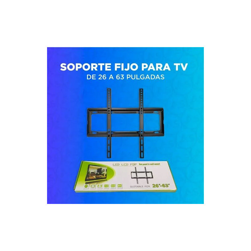 Soporte Fijo Led Lcd Pdp Tv 26-63 Pulgadas Negro Pared Vesa 200x200 400x400