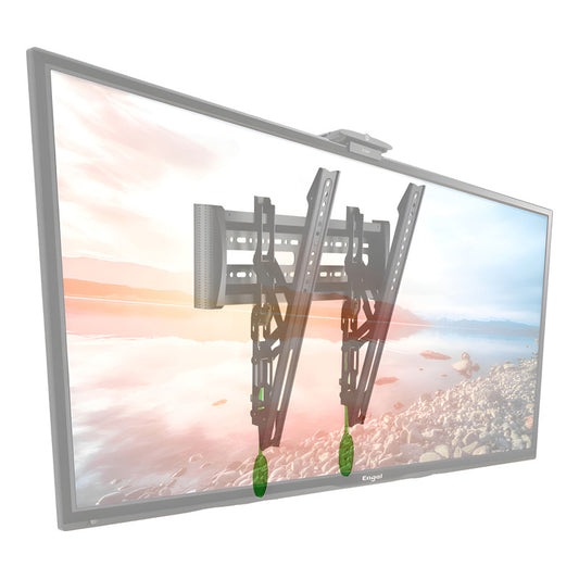 Soporte Tv De 32 A 65 Fijo Semi Inclinable Capacidad 36 Kg Negro