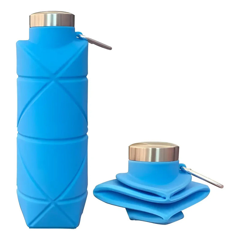 Botella Plegable Deportiva Portátil 100% Silicona Variado