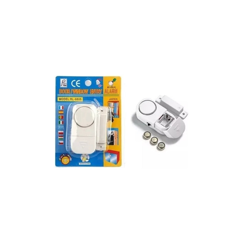 Pack 5 Alarmas Para Puerta O Ventana Sensor Magnético 90db