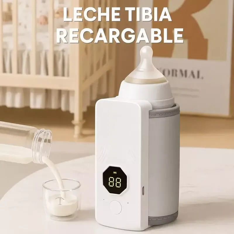Calienta Biberones Portátil De Viaje Inalámbrico Para Bebé Blanco
