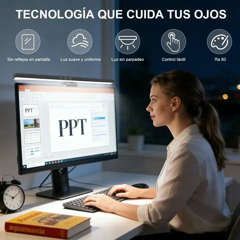 Barra De Luz Led Monitor Lampara Escritorio Notebook