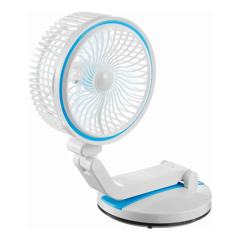 Ventilador Portatil Usb Silencioso Potente Mesa Escritorio 18 Cm Dorado Rojo Plástico 3