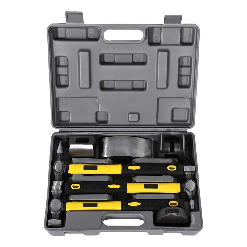 Set 3 Martillos Desabolladores Con Maleta Y Accesorios