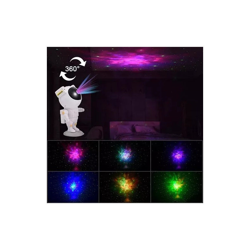 Proyector Lámpara Luz Led Galaxia Astronauta