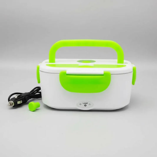 Calentador De Comida 12v Lonchera Para Auto Termo Electrico Blanco