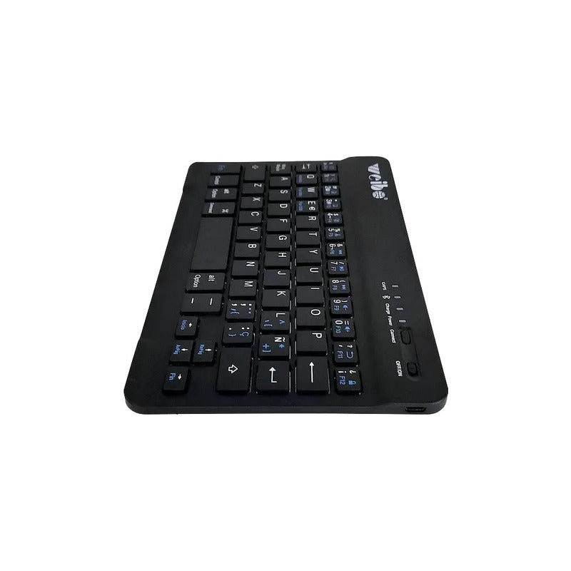 Kit Teclado Mouse Inalámbrico Bluetooth Español Recargable  Plateado