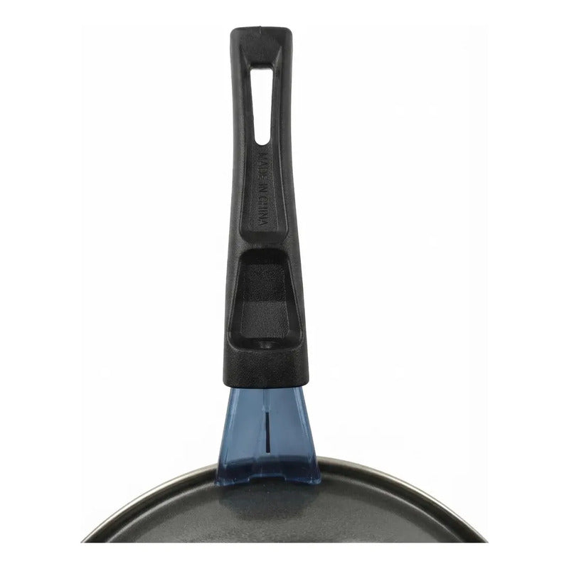Sartén Redonda De Cerámica Antiadherente Negra De 24cm