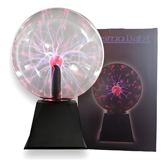 Lámpara Mesa Tesla Plasma Energia Tactil Bola Rayos Velador