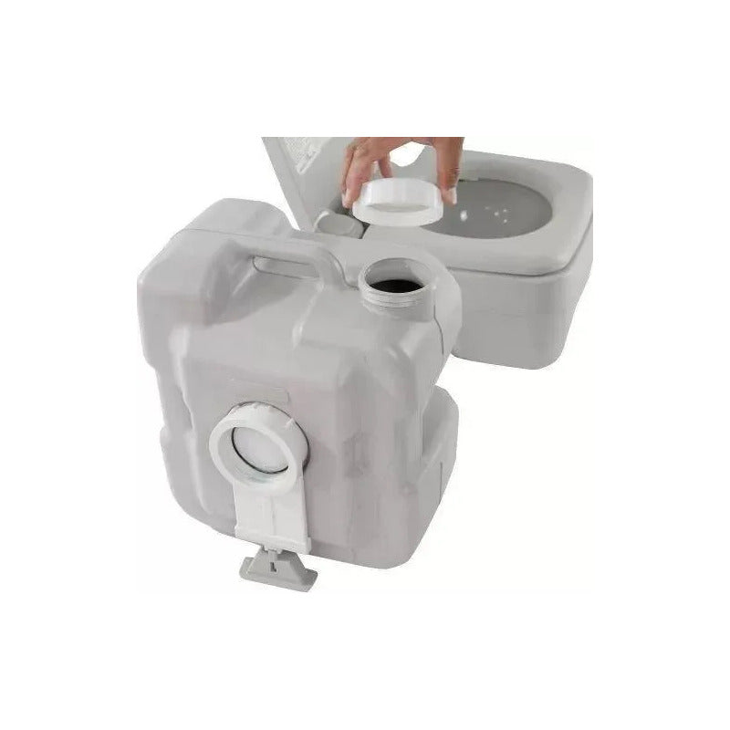 Baño Químic Portátil 20lt. Inodoro W.c. Camping Reusable Gris