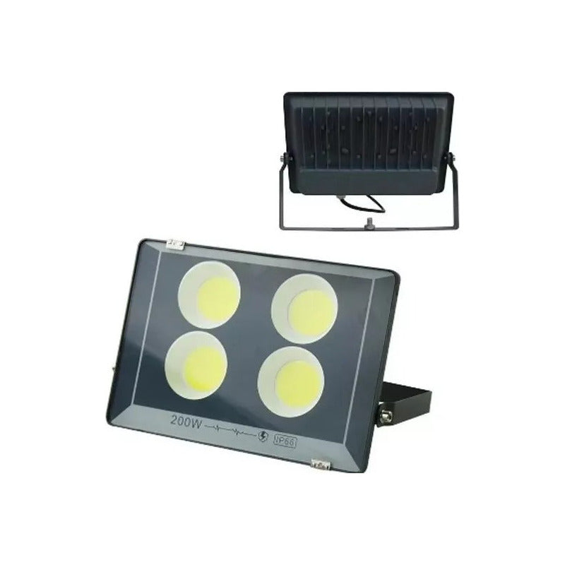 Foco Proyector 200w Led Con Base Sellado Para Intemperie