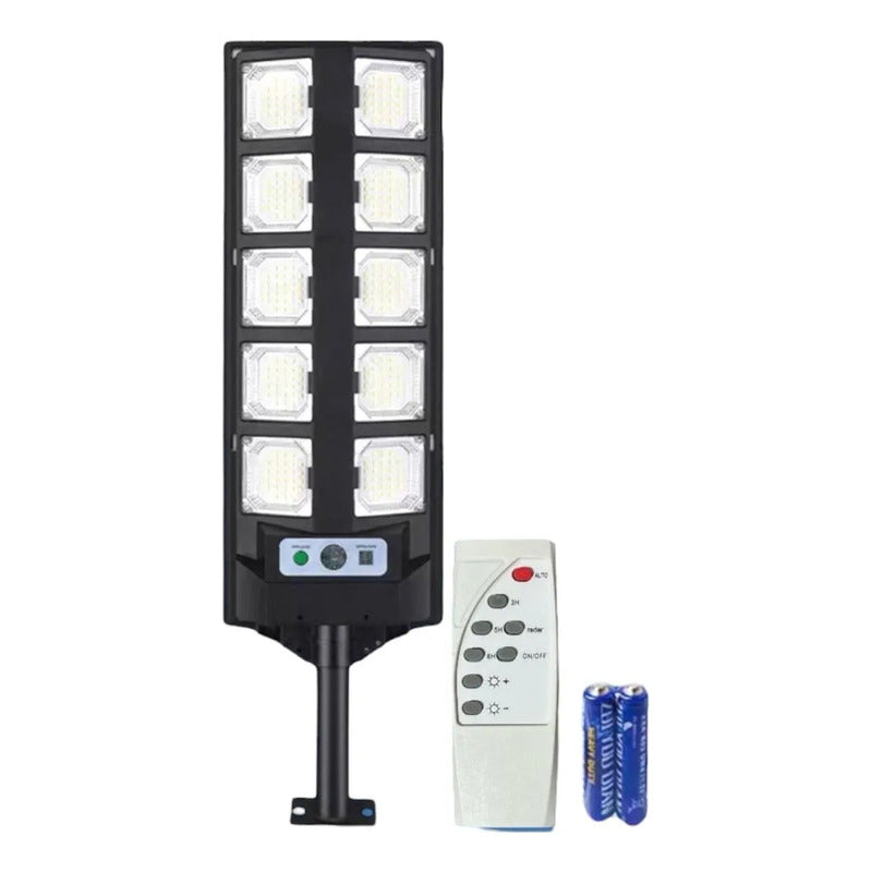 Pack X3 Foco Led Solar 1000 Watts Exteriores Lampara 1000w Negro