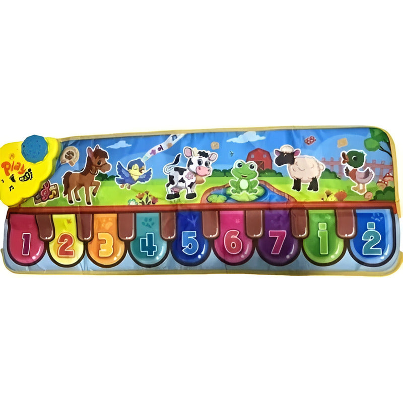 Piano Musical Para Niños Piano Music Mat Animal  Azul