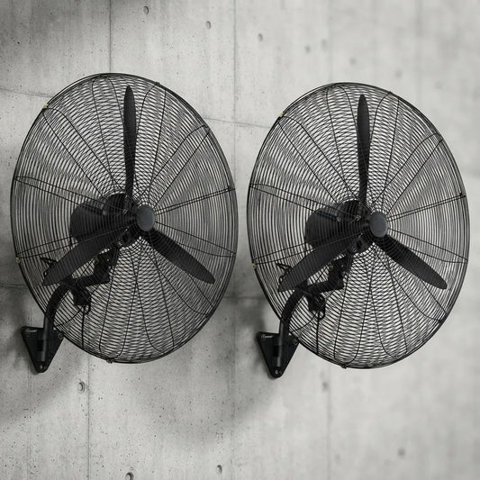 Pack X2 Ventiladores Industriales 30 Pulgadas Alta Potencia 65 Cm Negro 3