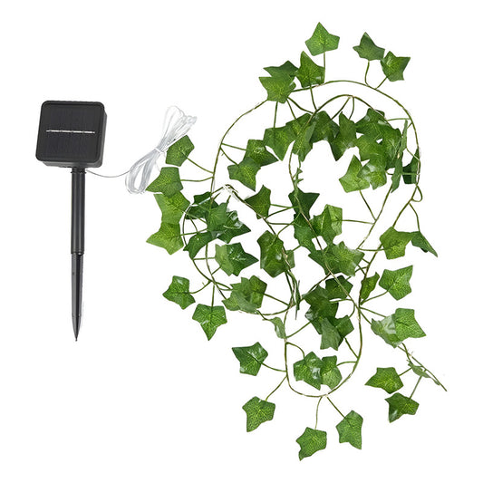 Pack X4 Guirnalda De Luces Solar Hoja De 5 Mts Envio Gratis Verde