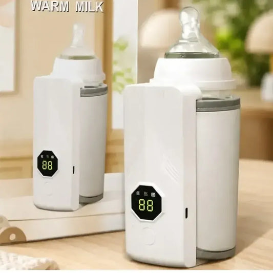 Calienta Biberones Portátil De Viaje Inalámbrico Para Bebé Blanco