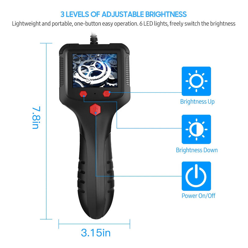 Cámara De Inspección Automotriz Endoscopio Industrial