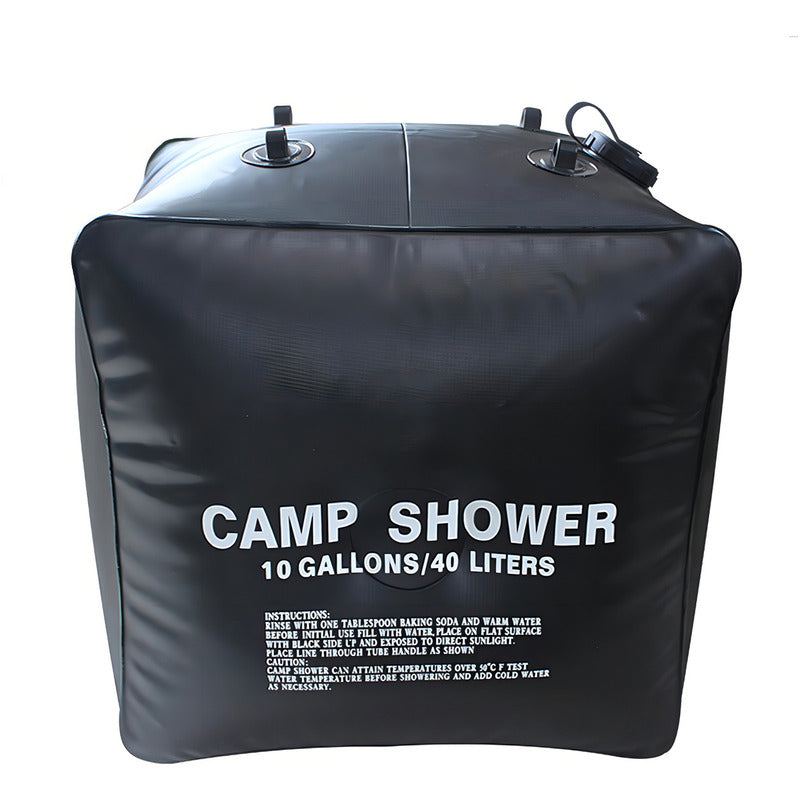 Ducha Portátil Solar De 40 Litros Para Camping Y Viajes Negro