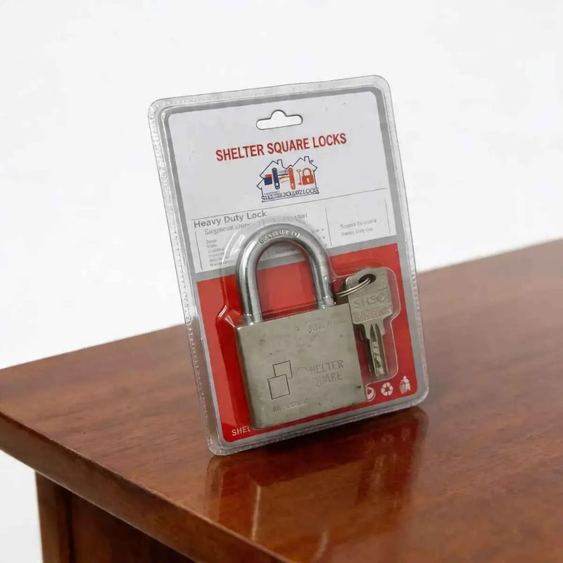Candado De Seguridad 60mm Alta Resistencia Con 3 Llaves Unidad