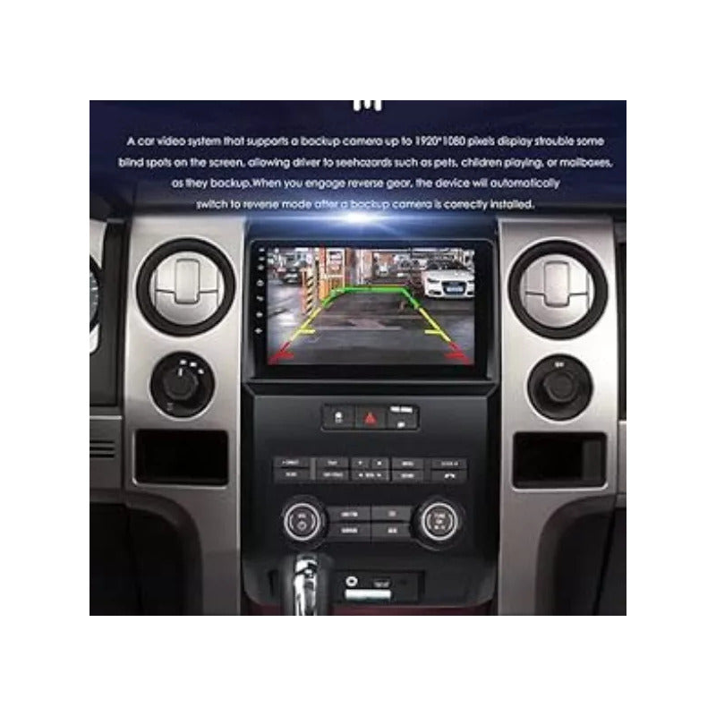 Bisel Adaptador Radio 9 Pulgadas Ford F150 Raptor 2009-2015 Gris Oscuro