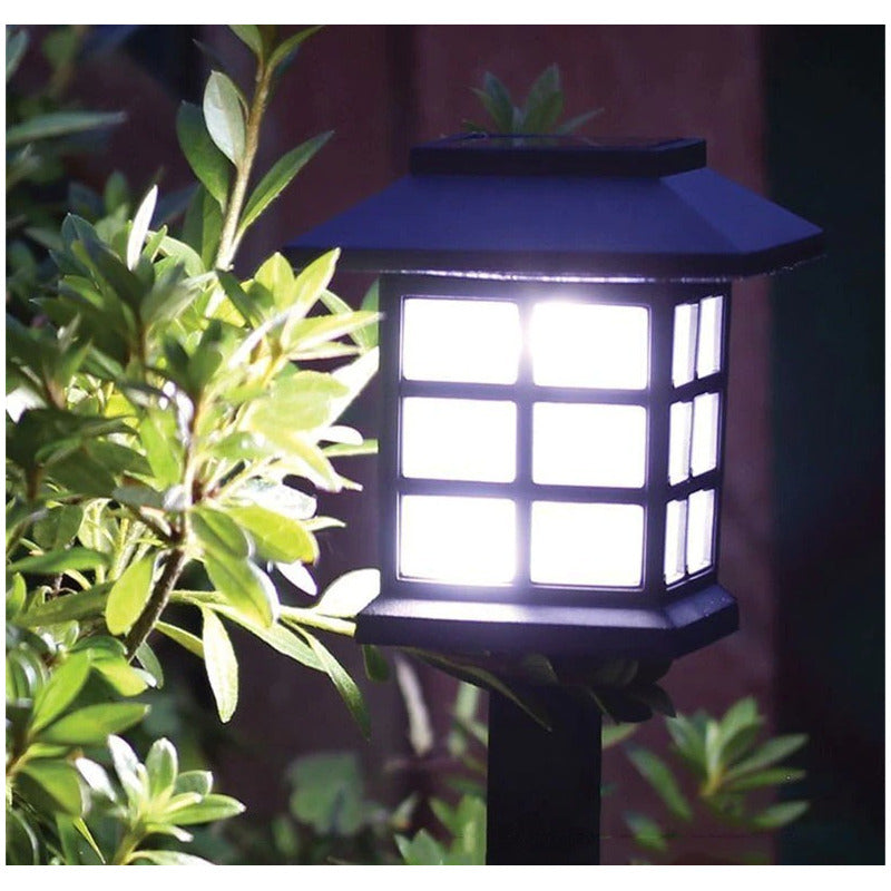 Pack X4 Luz Solar Con Estaca Exterior Tierra Jardín
