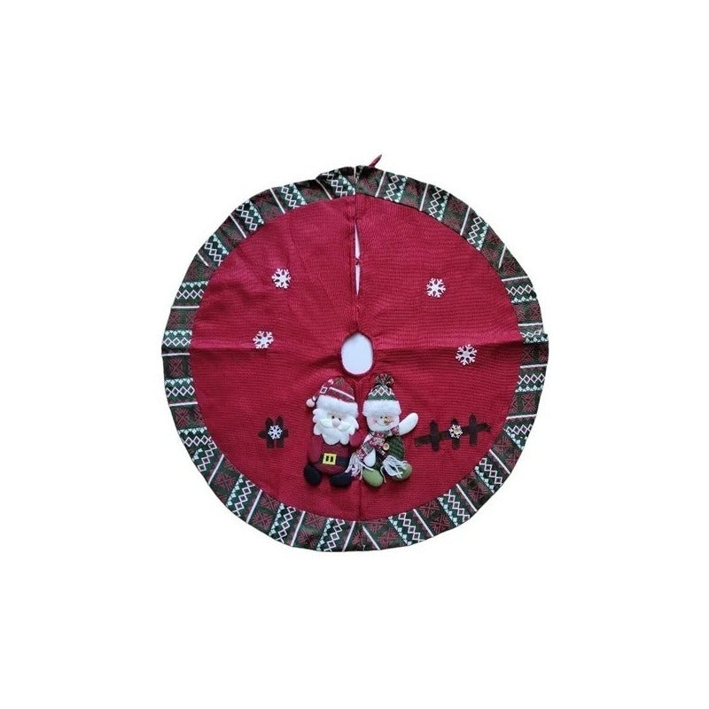 Pie De Árbol Navidad Faldon Decoración 86cm