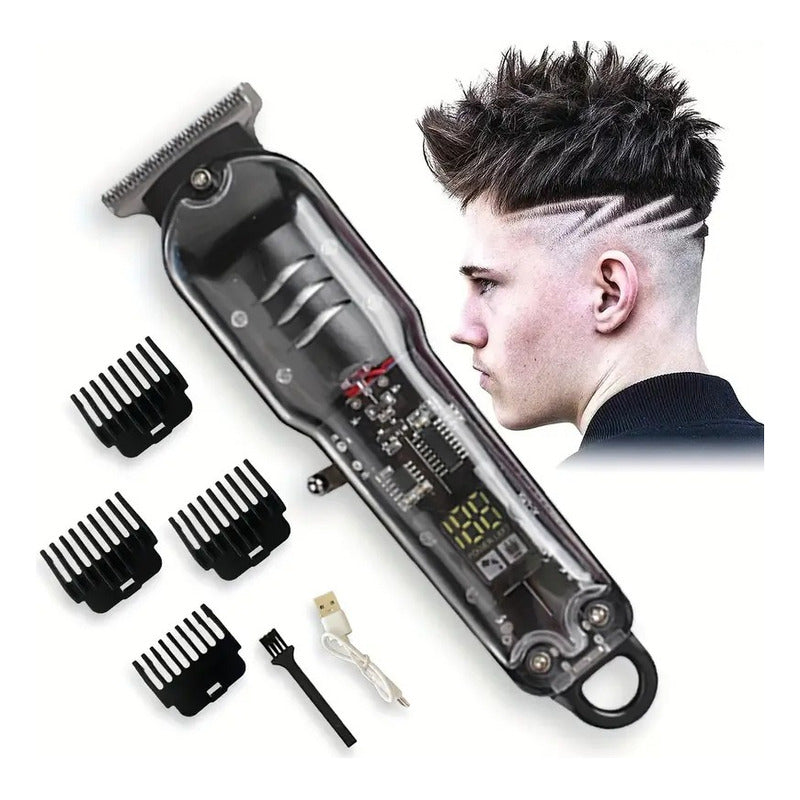 Cortadora De Pelo Inalambrica Recargable Maquina Afeitadora Negro