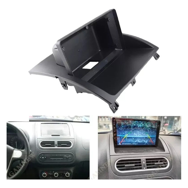 Bisel Adaptador Radio 9pul  Mg3 2010-2016 Auto Negro