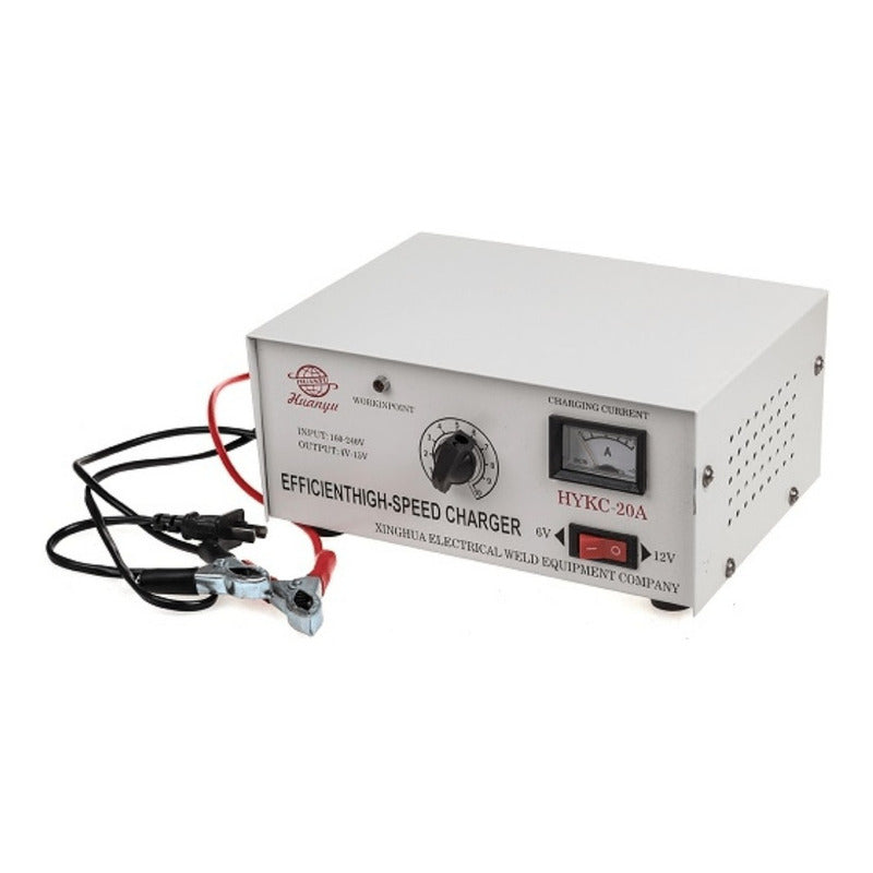 Cargador De Batería 12 Volts 20 Amperes Para Automóvil