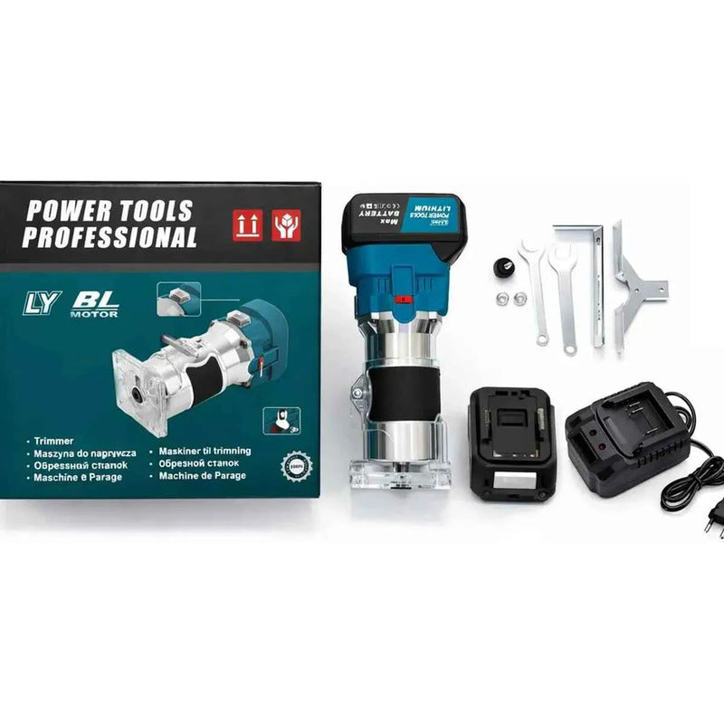 Fresadora De Madera Inalámbrica + 2 Baterias Motor Brushless
