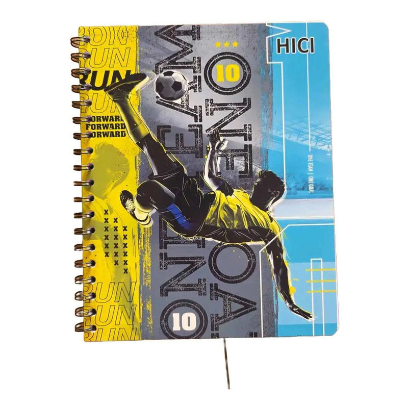 Pack X5 Cuadernos De 100 Hjs Surtidos Espiral 7mm Colegio Varon 2