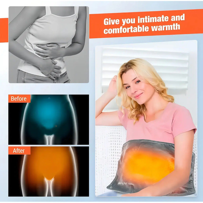 Almohadilla Manta Calienta Cuerpo Manos Espalda Usb 5v Gris Guatero/manta