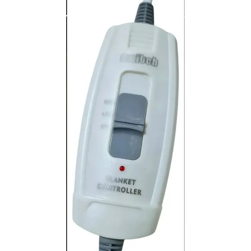Calienta Cama Electrico Cobertor Termico Grande Calefactor Blanco Dos Plazas