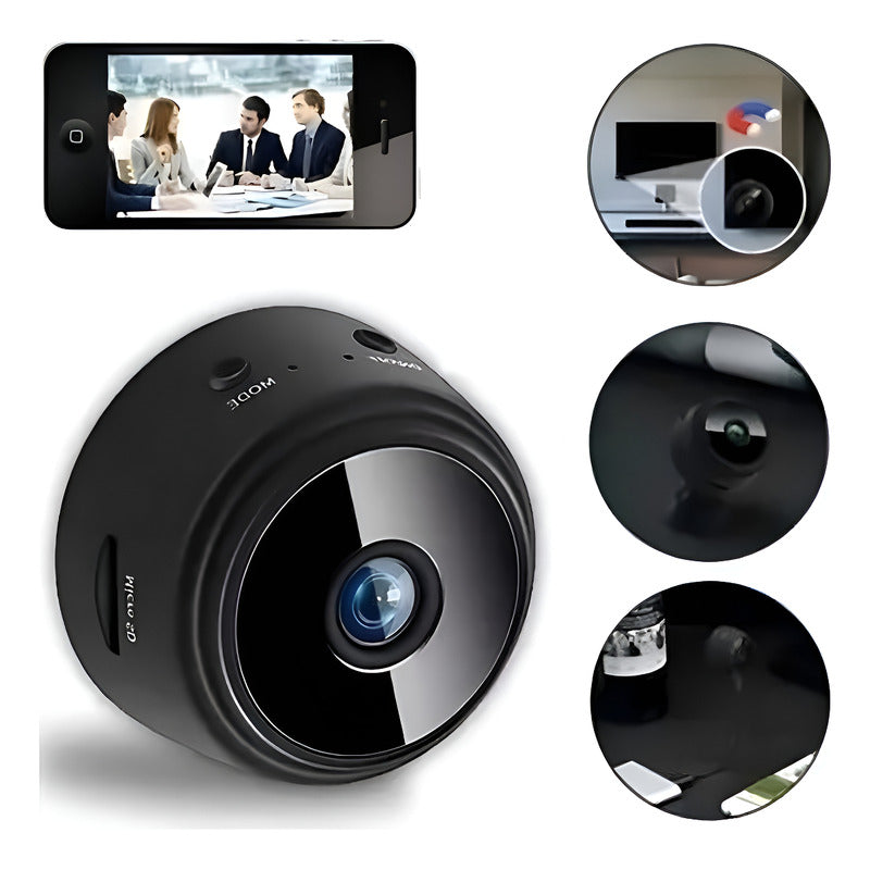 Cámara Espia Mini Portatil Inalambrica Bateria Interna Negro