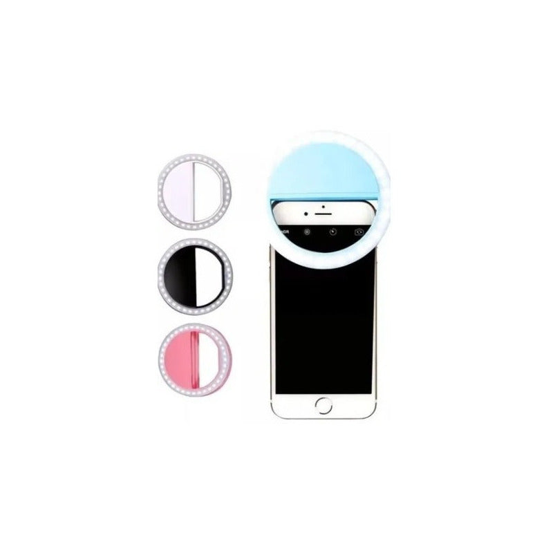 Aro De Luz Led Para Celulares Recargable 3 Tipos De Luz Usb
