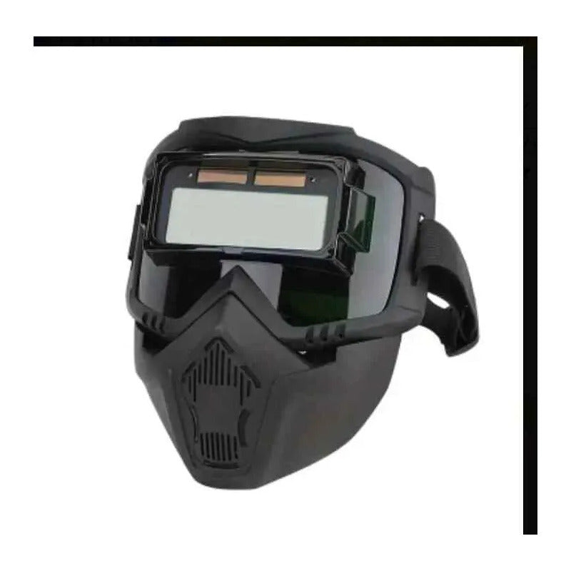Máscara De Soldadura  Anti Deslumbrante Con Sensor  De Luz Negro Pm2860126