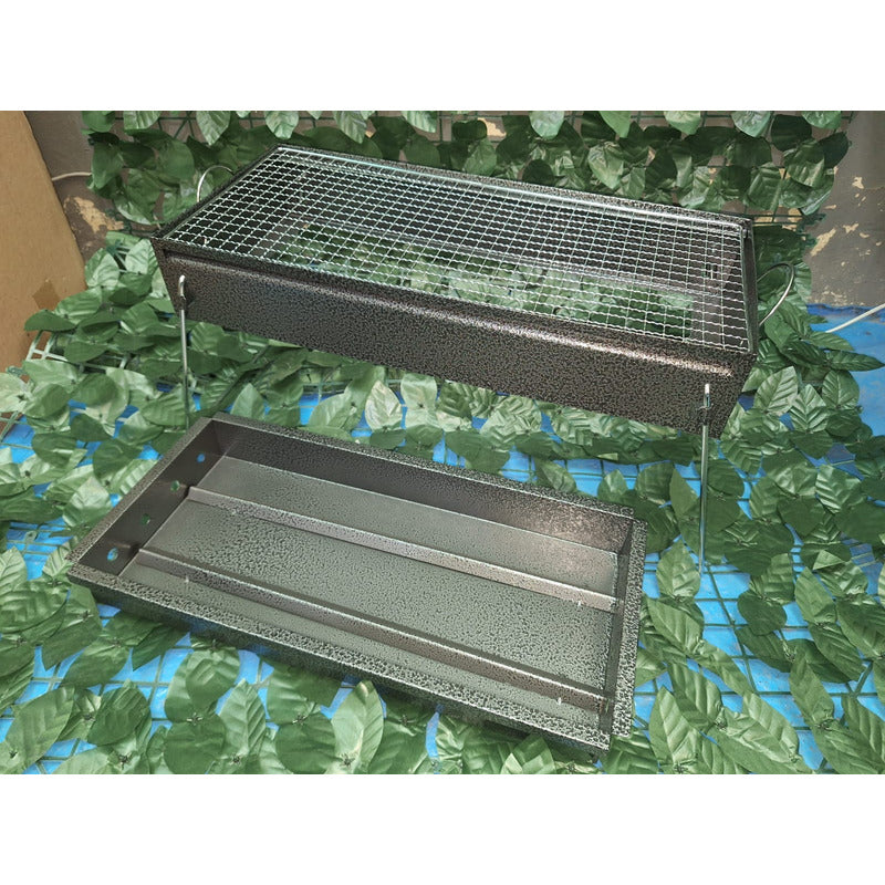 Parrillera De Carbón Plegable Portátil Para Asados Barbacoa Negro