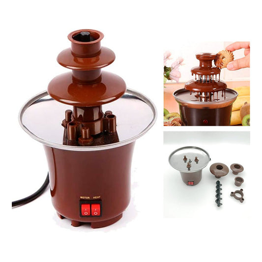 Máquina Para Derretir Chocolate Fondue Reposteria 30 Piezas Amarillo
