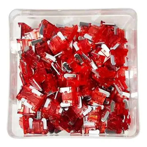 Kit Fusibles 100 Unidades 12/24v Autos Camiones 10a 15a 20a 10a