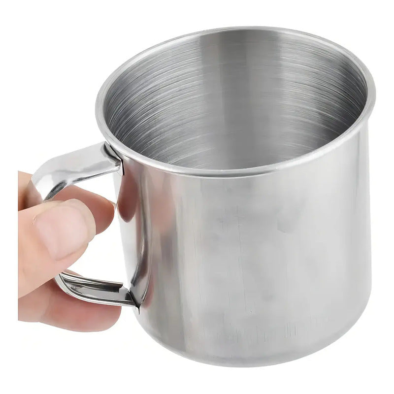 Pack X6 Tazas De Acero Inoxidable Para Café O Té 300 Ml Acero Inox Taza