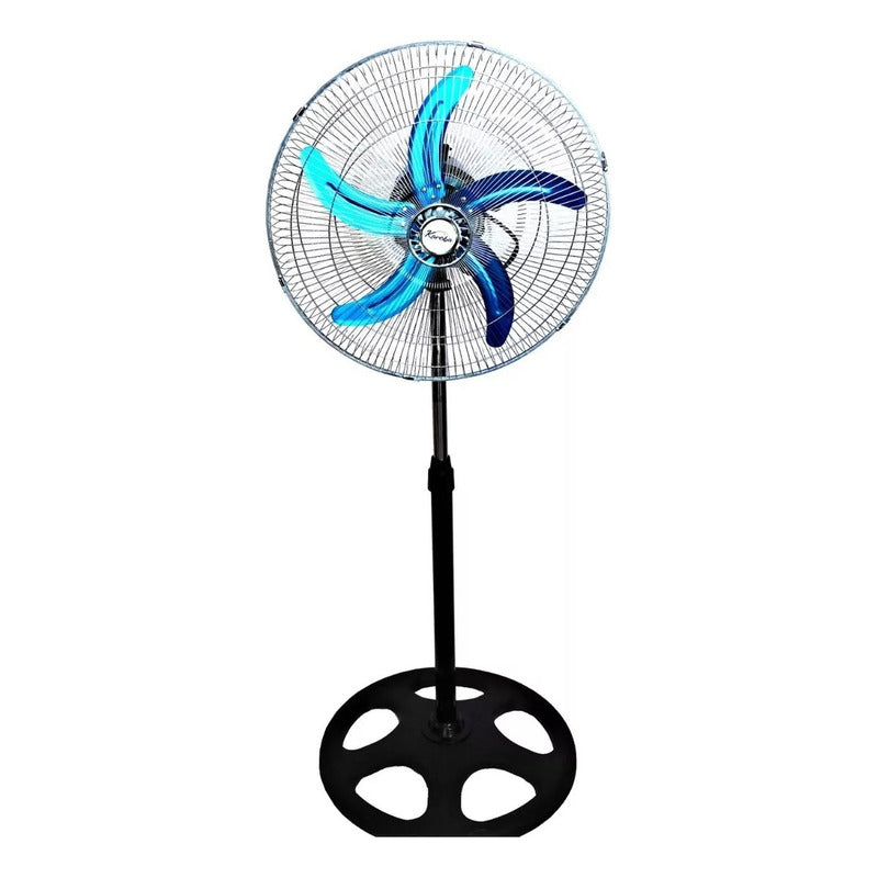 Ventilador X2 3 Aspas Silencioso Rota 360 Grados 100w De Pot 45 Cm Negro 5