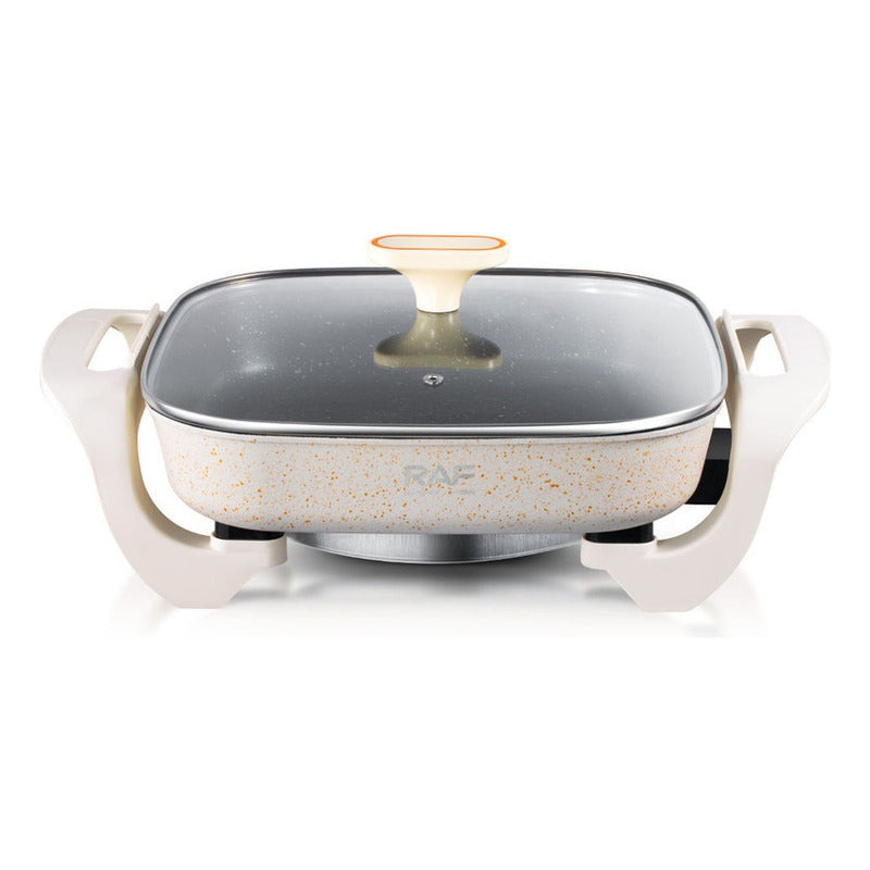 Sartén Eléctrico Olla Electrica Olla Inteligente Familiar - Blanco - 50 Hz X 60 Hz