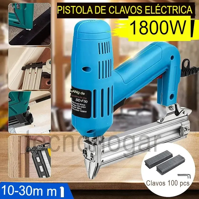 Clavadora Eléctrica 220v Para Medidas 10/30mm + 100pcs F30